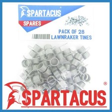 Spartacus 28 x Lawn Raker Scarifier Tines Tynes Spare Part Replacement Set Kit