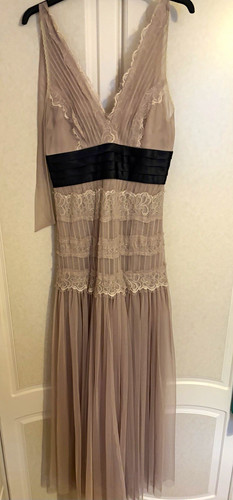 Zara beige tulle - tulle, lace