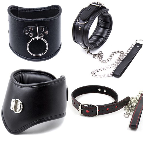 Couples leather neck collar - neck,