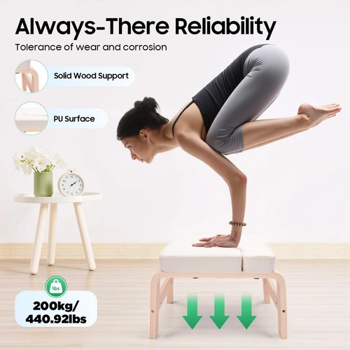 Yoga headstand bench exercise - bench,