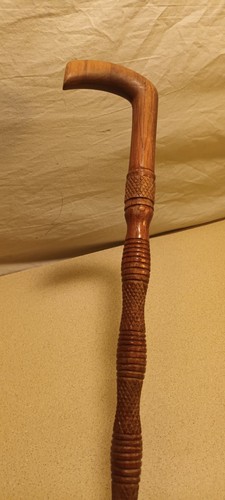 Wooden 94cm walking stick with - wooden,