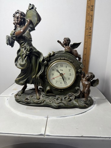 Vtg cross desk clock - cross,