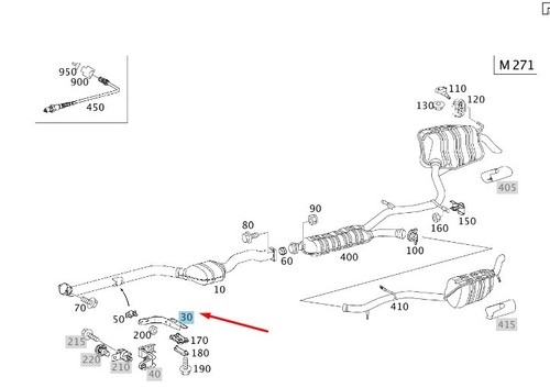 Mercedes benz w211 exhaust - e,