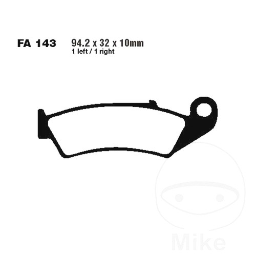 Ebc organic brake pads - organic, rear
