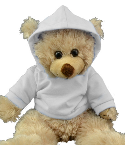 White hoodie hoody top - top, 16"