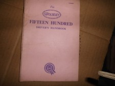 WOLSELEY FIFTEEN HUNDRED DRIVERS  HANDBOOK  