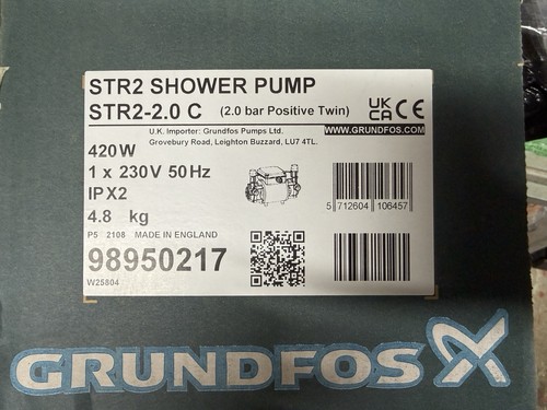 New grundfos str2 twin - grundfos, str2-2.0c