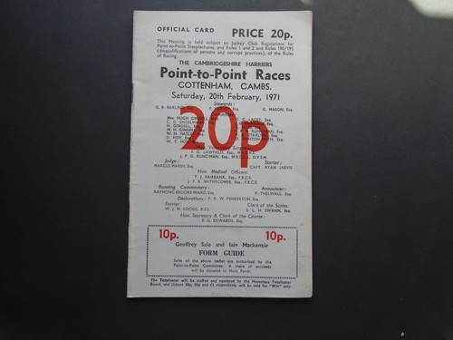 Racecard cambridgeshire - ,