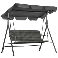 3 Seater Rattan Swing Chair