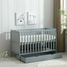 Wooden Baby Cot & Drawer &