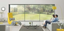 FRAMELESS PATIO DOORS SLIDING EXTERNAL EXTERIOR GLAZED FRAMELESS THIN SLIM