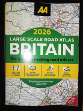 AA ROAD ATLAS BRITAIN 2026 MAP - 3 MILES TO 1 INCH LARGE - FREE TRACKED DELIVERY