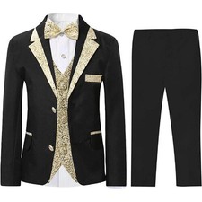 Boys Suits 5Pcs Blazer Vest