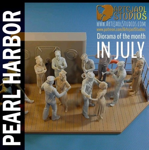 Ww2 pearl harbour diorama 16 - ww2, 1:16