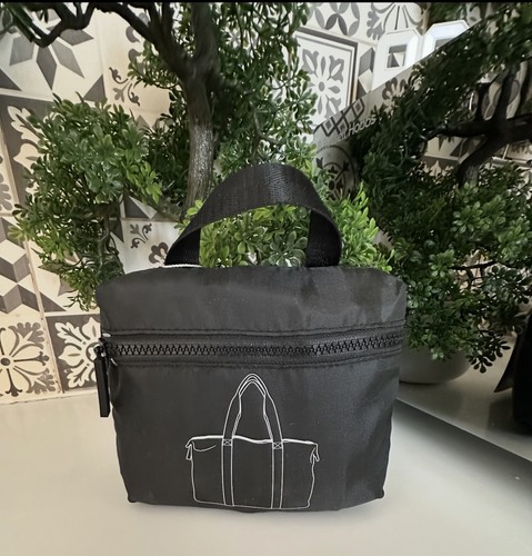 New foldable black tote bag - foldable,