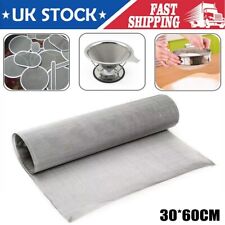 Stainless Steel Mesh Woven Fine Wire Mesh Sheet 304 Grade Wire Cloth 30x60cm