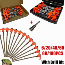 6-100 Pack Metal Tent Pegs