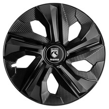 Copricerchi Coppe ruota MOMO Blade misura 15" nero lucido/carbon texture,4 pezzi