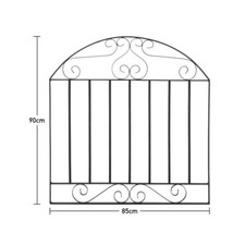 METAL GARDEN GATE BLACK