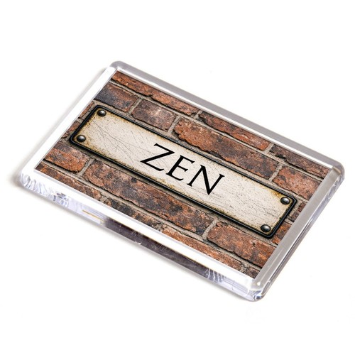 Fridge magnet zen - zen, street
