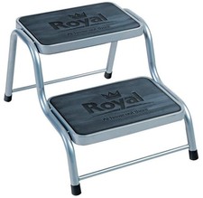 Royal Deluxe Double Caravan Step Steel Twin Non Slip Tread 
