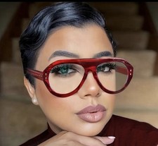 Unisex Oversized RED Glasses