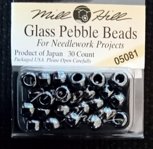 Mill hill glass pebble beads - mill,