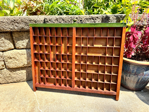 Antique wooden printer - antique,