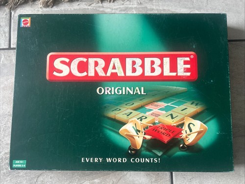 Mattel scrabble original board - scrabble,