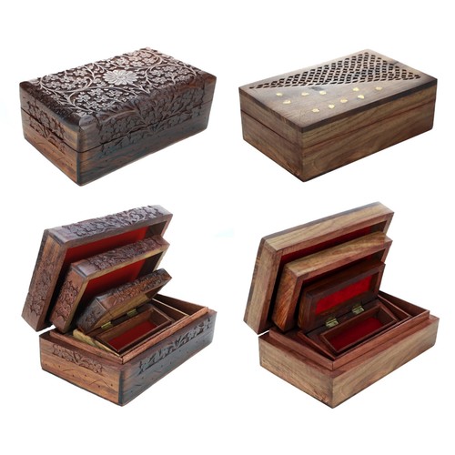 Wooden jewellery box antique - jewellery,