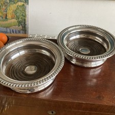Pair Antique Silver Plated