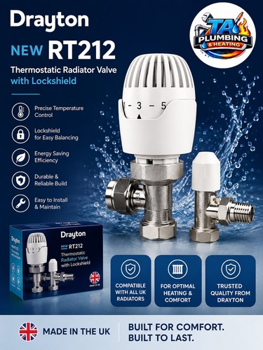 Drayton rt212 trv lockshield - rt212,
