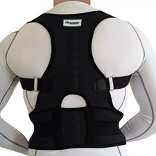NEOPRENE MAGNETIC POSTURE CORRECTOR BAD BACK LUMBAR SHOULDER SUPPORT BELT BRACE