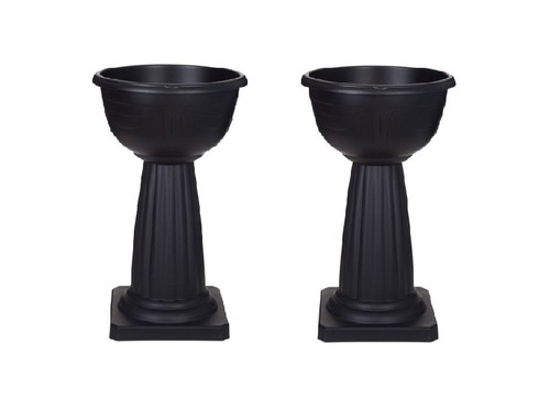 Black venetian jardiniere - 2,