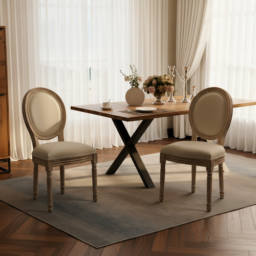 French oval back dining - oval-back,