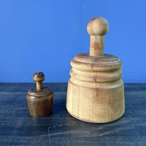 Lot wooden butter mold - wooden,