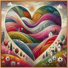 ABSTRACT HEART PRINTED 11