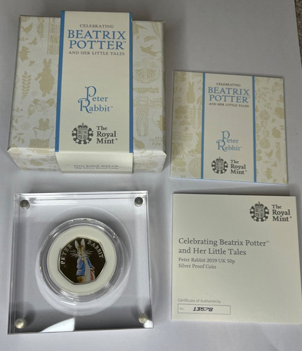 Peter rabbit 2019 50p silver - peter,