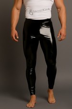 Seamless Black Latex Trousers