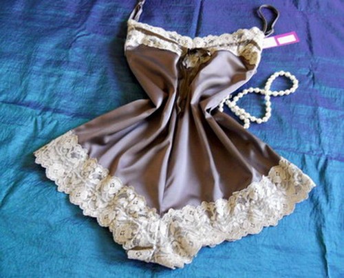 Chocolate satin cami - chocolate,