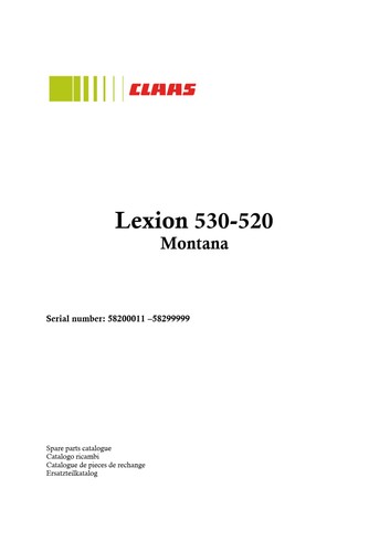 Claas lexion 530 520 montana - lexion,