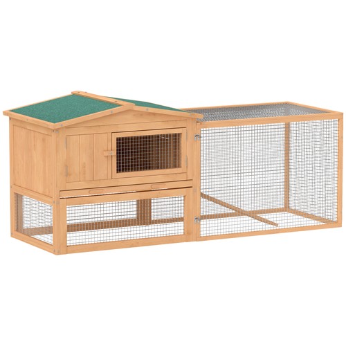 Pawhut rabbit hutch guinea - hutch,,
