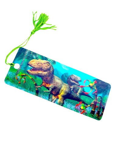 Dinosaur bookmark moving 3d - 3d,