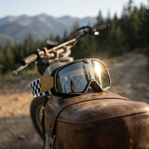 Retro motorcycle goggles - motorcycle,