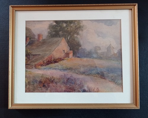 Old original watercolour - old,