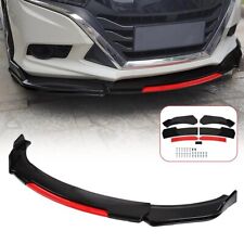 For Vauxhall Vivaro 2001-2023 Lower Front Bumper Lip Splitter Spoiler Black+ Red