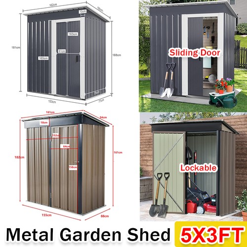 3ft metal garden shed - x,