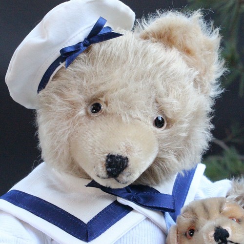 Antique diem teddy bear 46cm - antique,