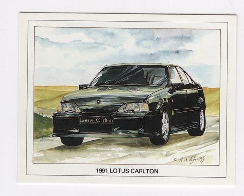 Vauxhall sports car card - vauxhall, 1991