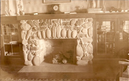 Fieldstone fireplace mantle - fieldstone,